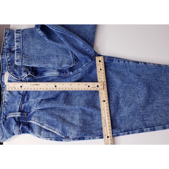 SEZANE High Rise Pleated Mother Jeans Women's French 36/(?)US 4 in Medium Wash - Picture 10 of 13